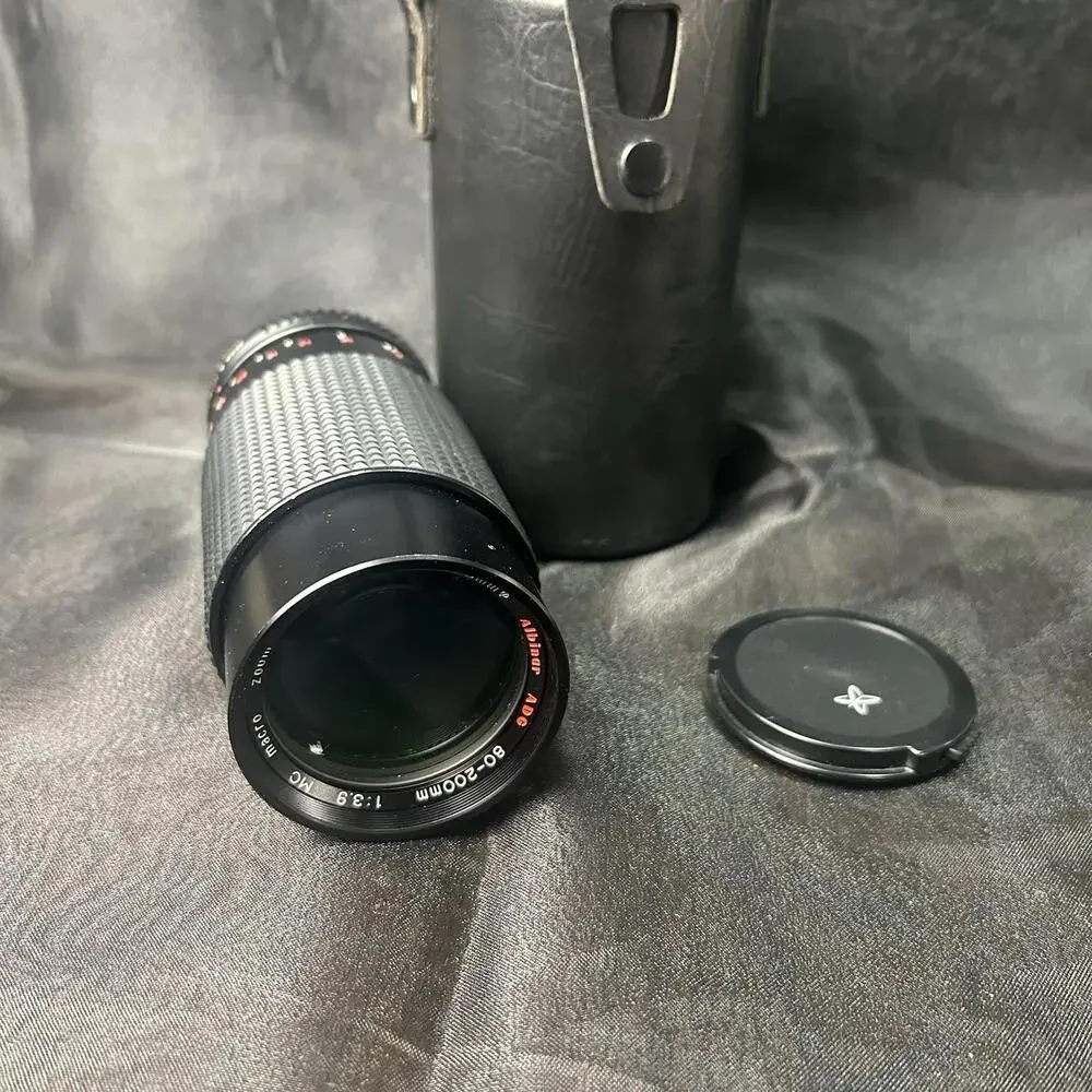 Albinar ADG 80-200mm f/3.9 Telephoto Zoom Lens Minolta MD Mount w Case